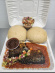 Banku au poisson frit et sauce / Banku and fried fish with pepper sauce