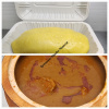 Fufu ou Foutou Sauce graine au bœuf/ Fufu with Palm Nut Soup with Beef